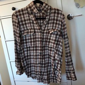 Plaid button down
